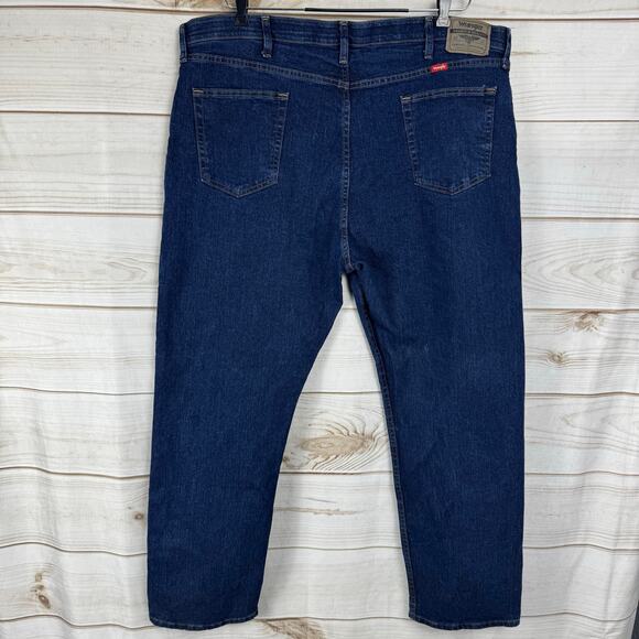 Wrangler Premium Quality Blue Denim Regular Fit Jeans Size 44x30 - Picture 4 of 8